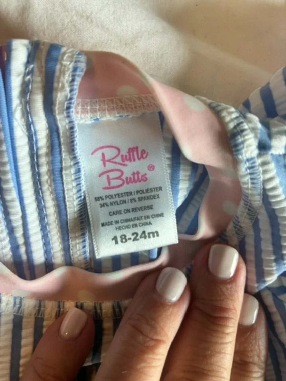 Ruffle Butt Never word suit- sizer 18 -24 month